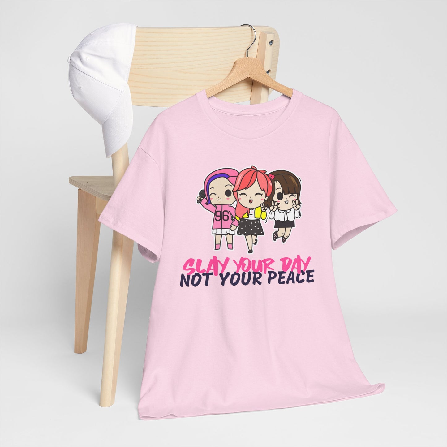 Slay Your Day Not Your Peace Cotton Tee