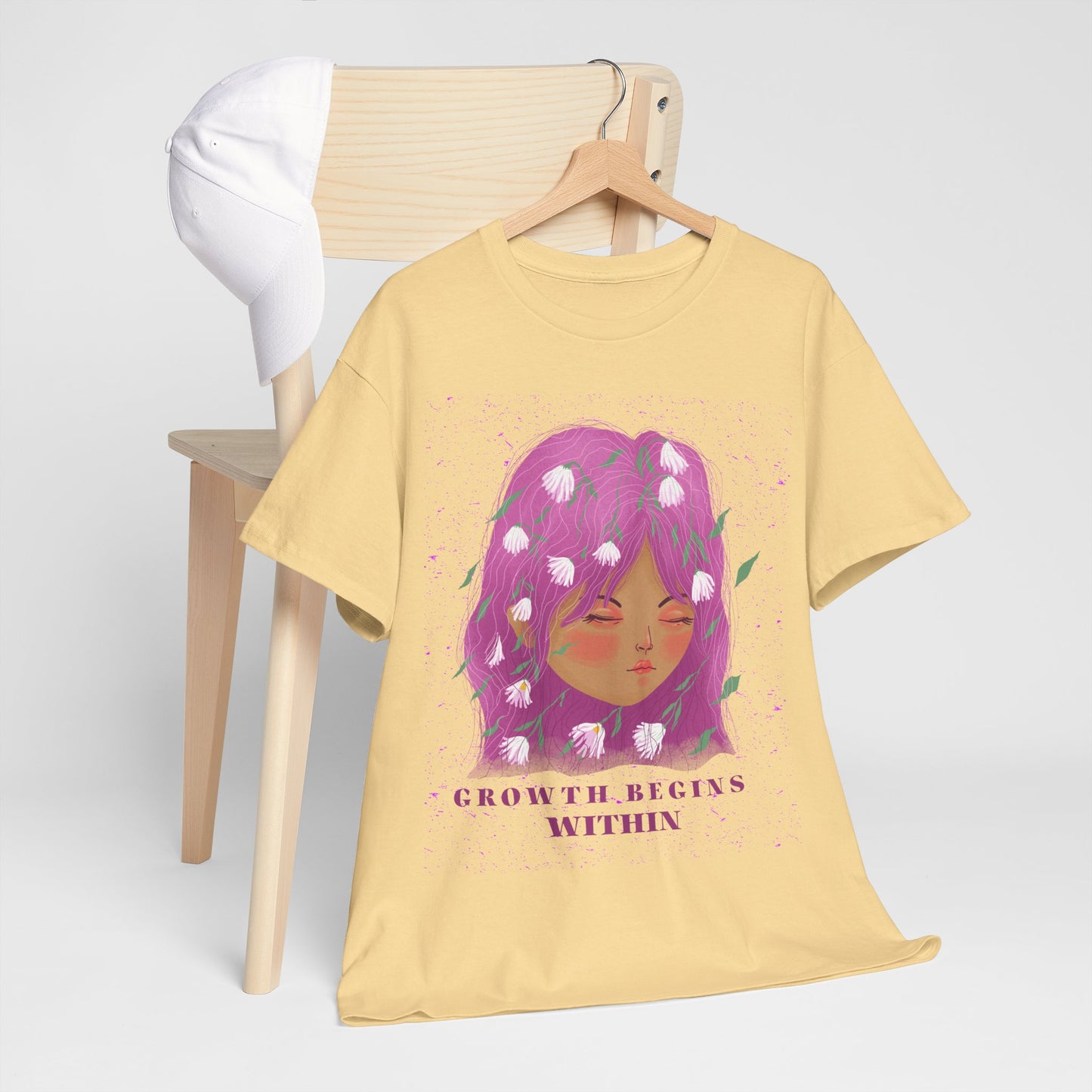 Growth Begins Within Cotton Tee