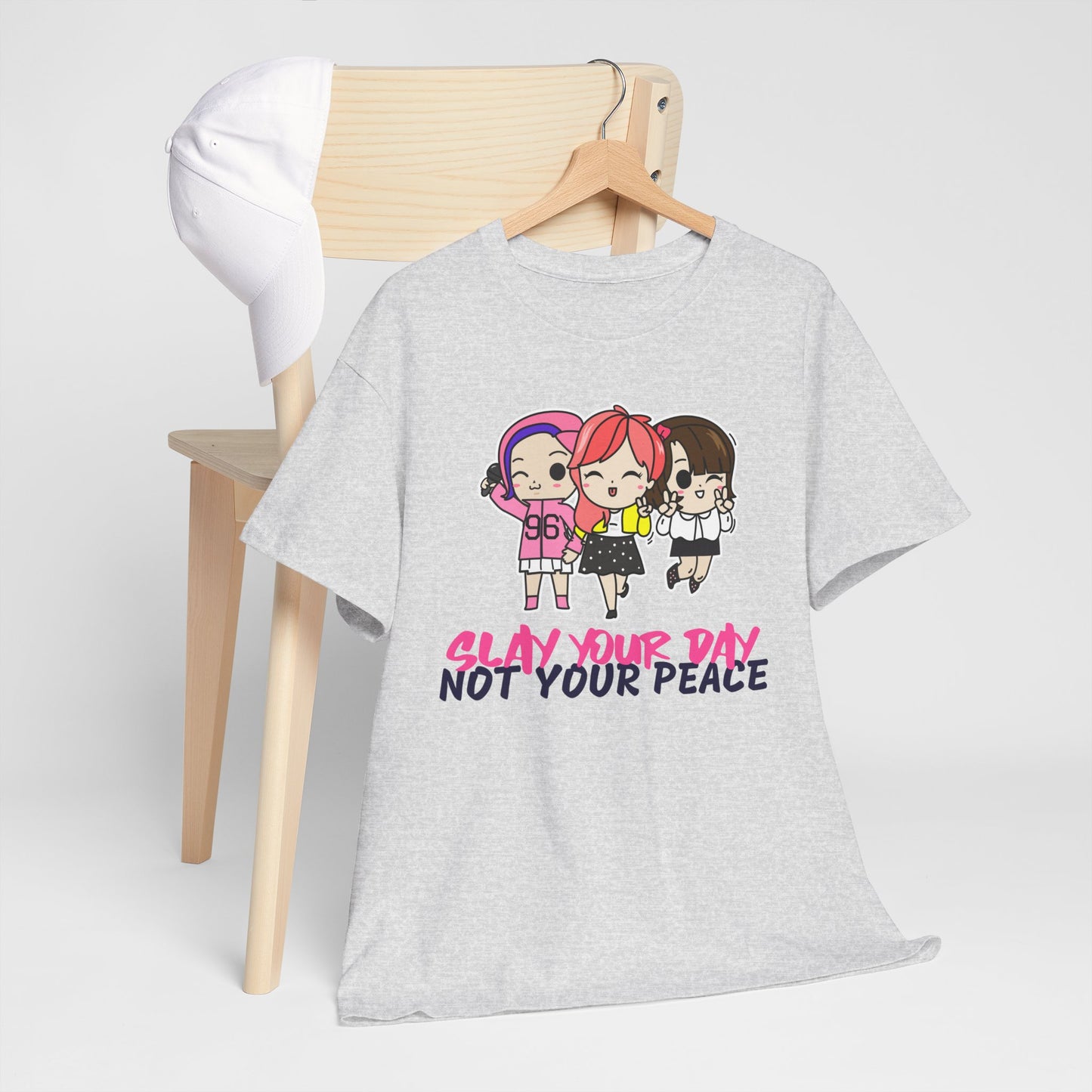 Slay Your Day Not Your Peace Cotton Tee
