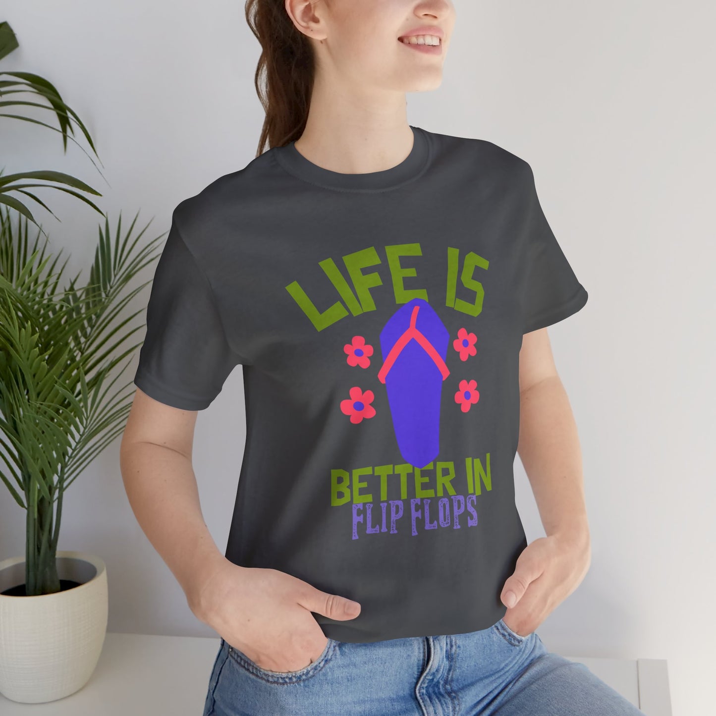 Life is Better in Flip Flops Premium Soft Women's Tee