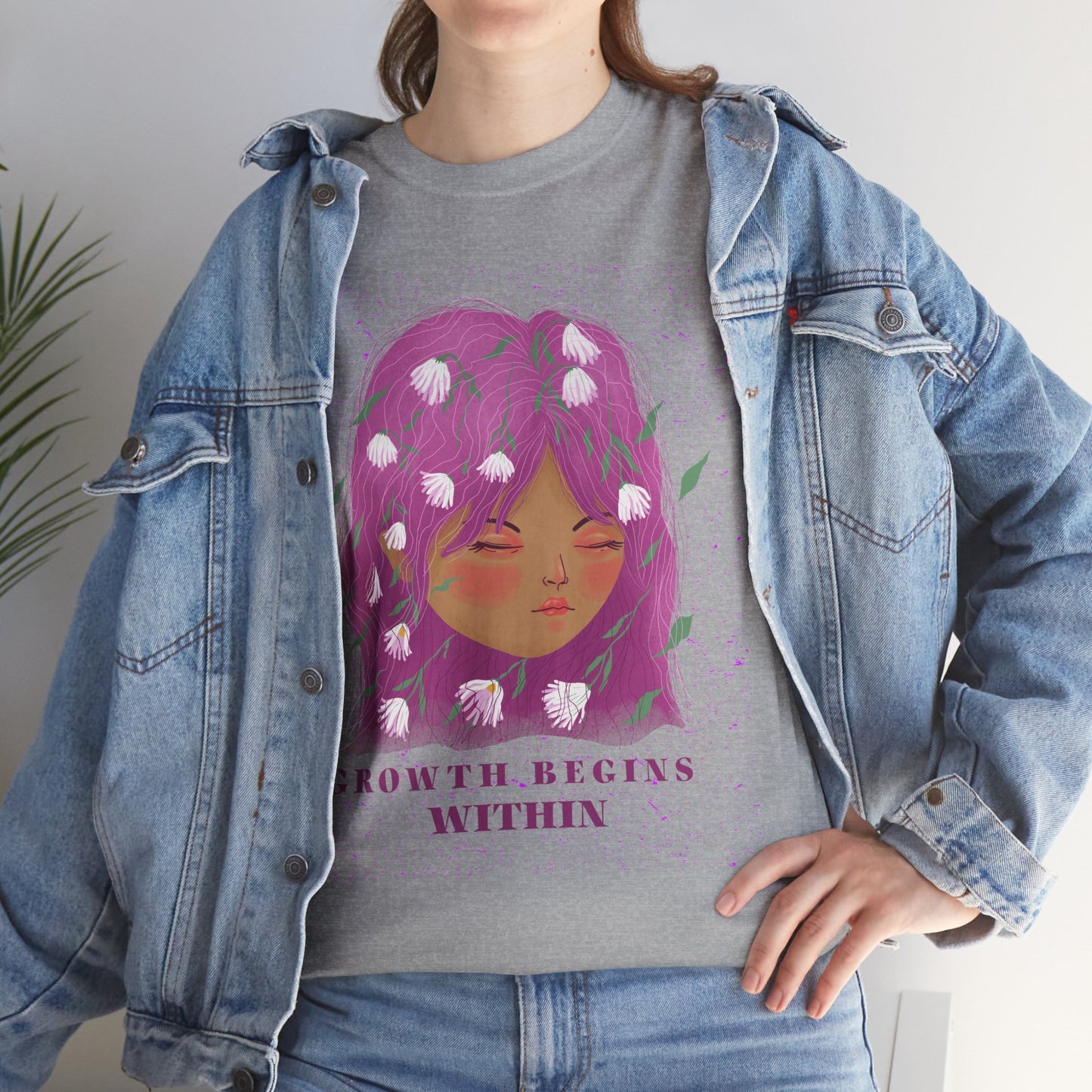 Growth Begins Within Cotton Tee