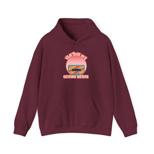 Vintage 80's Getting Better Unisex Hoodie