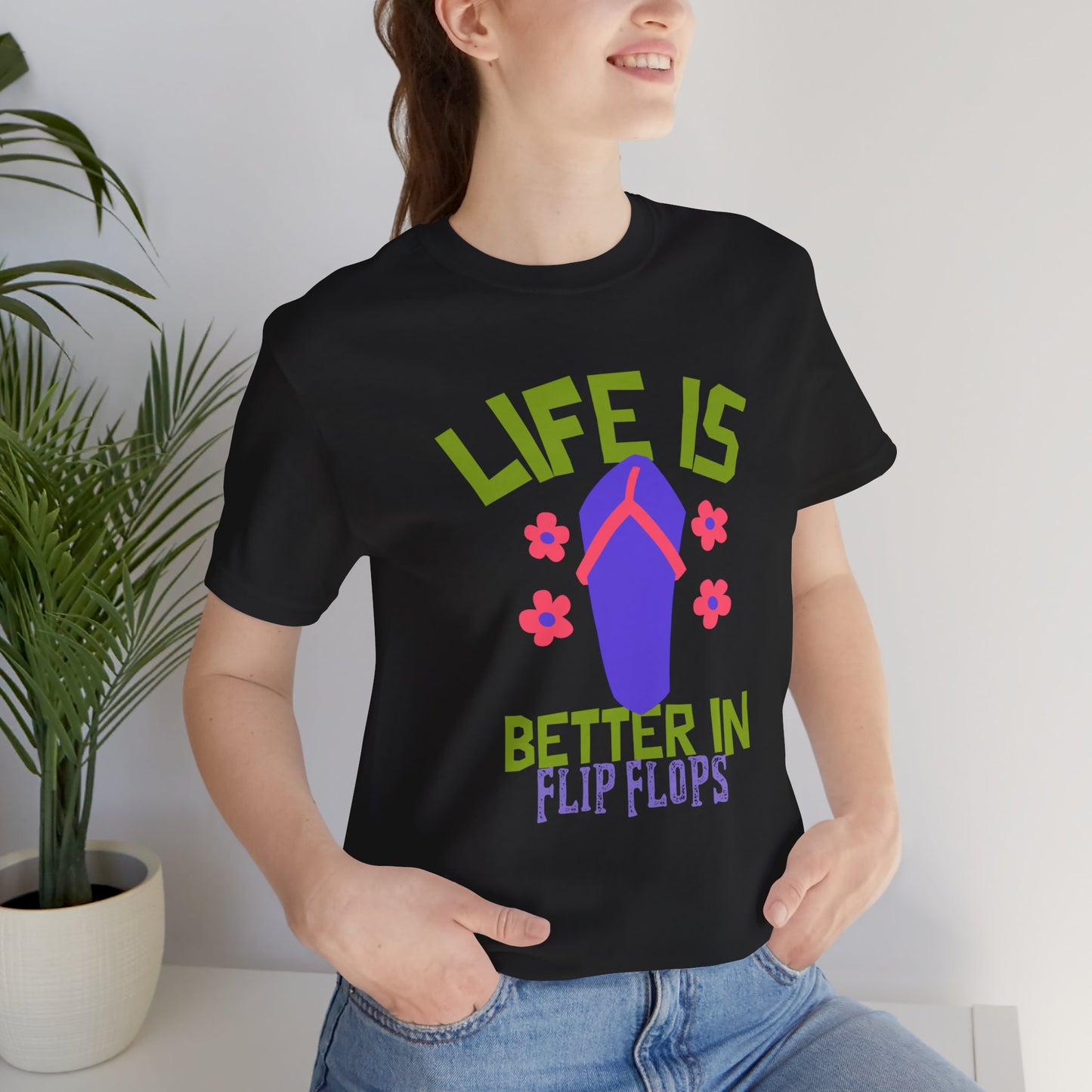 Life is Better in Flip Flops Premium Soft Women's Tee