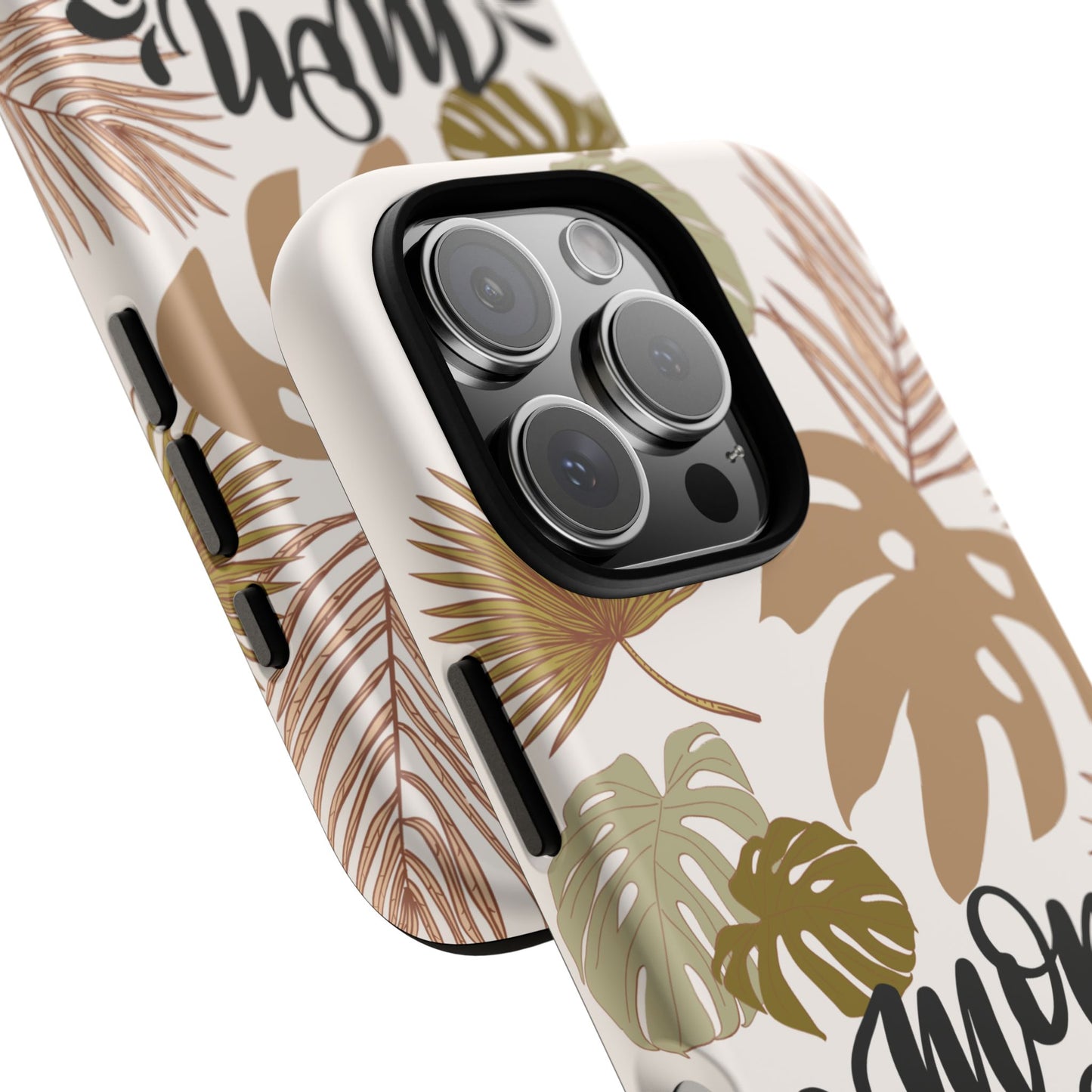 'Mon Amour' Stylish Tropical Phone Case Design