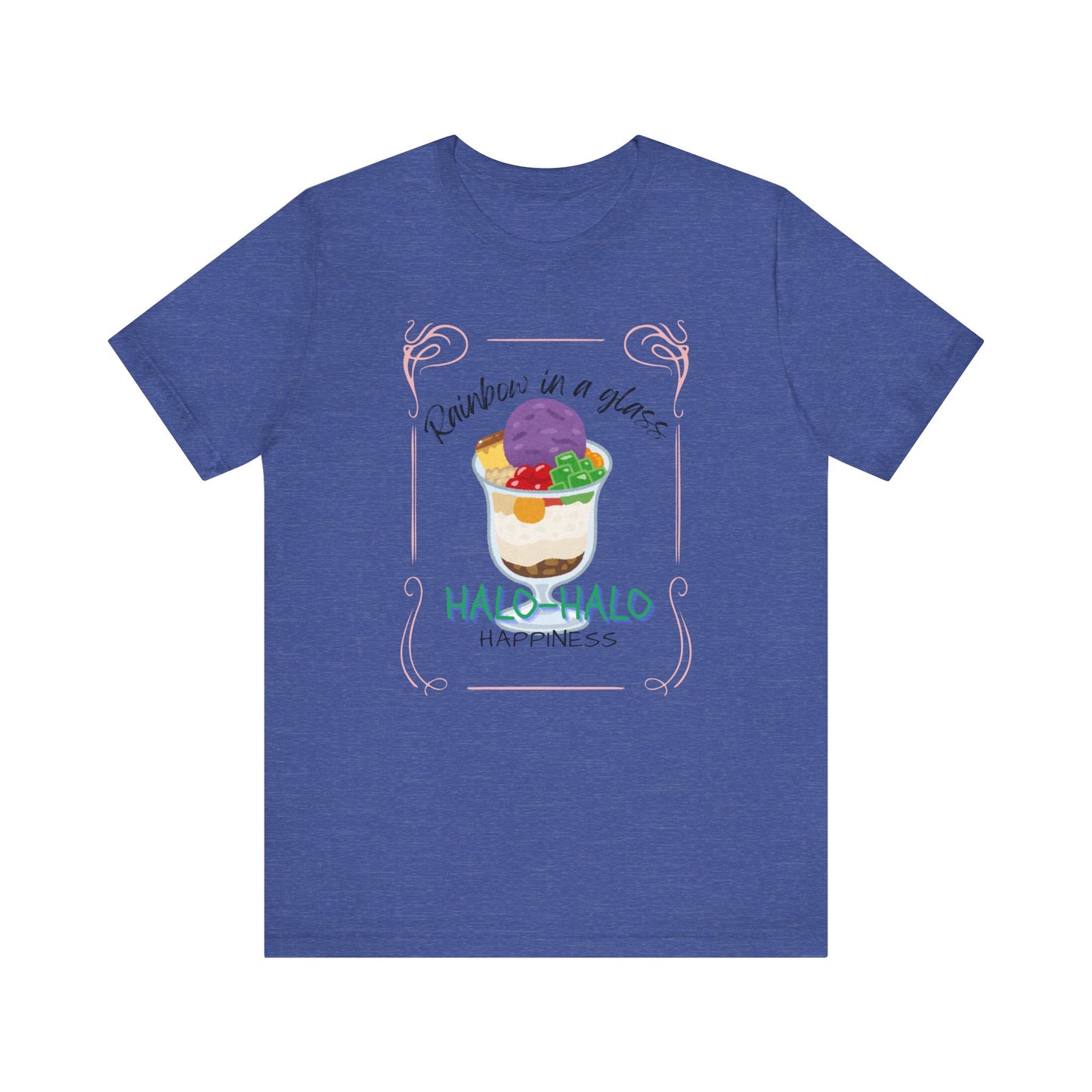 Rainbow in a Glass, Halo-Halo Happiness Women's Premium Soft Tee