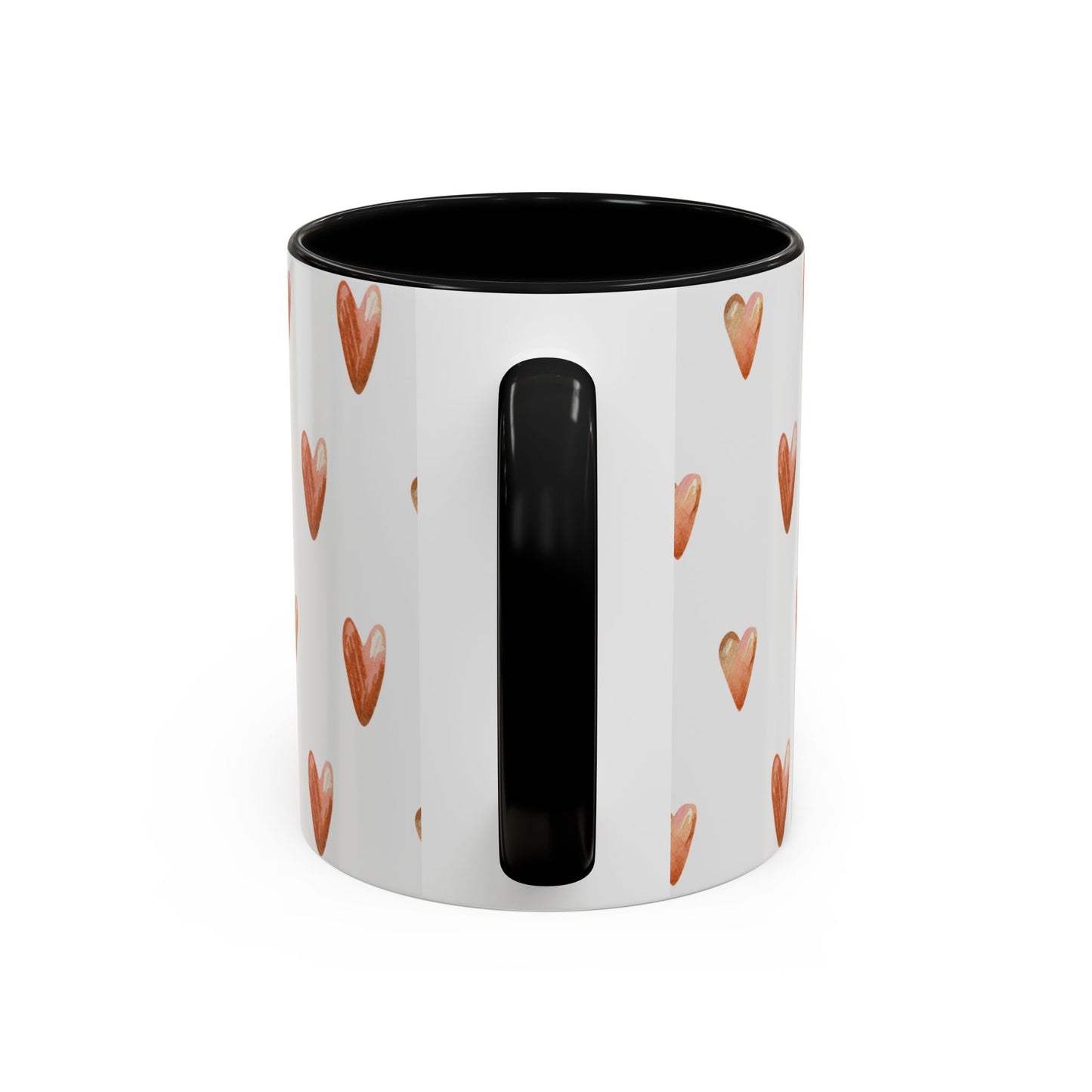 Small Sips, Big Wins Mug - Heart Patterned Accent