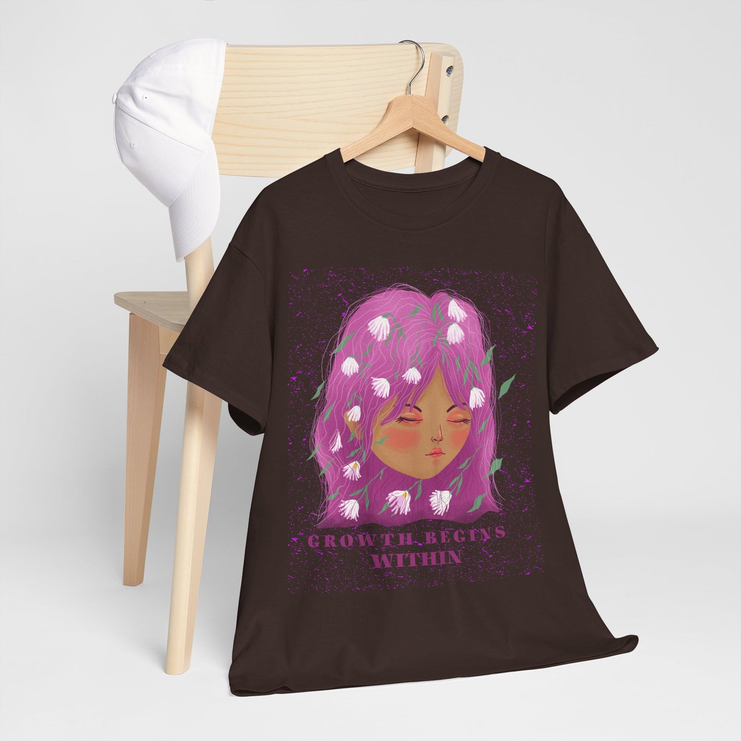 Growth Begins Within Cotton Tee