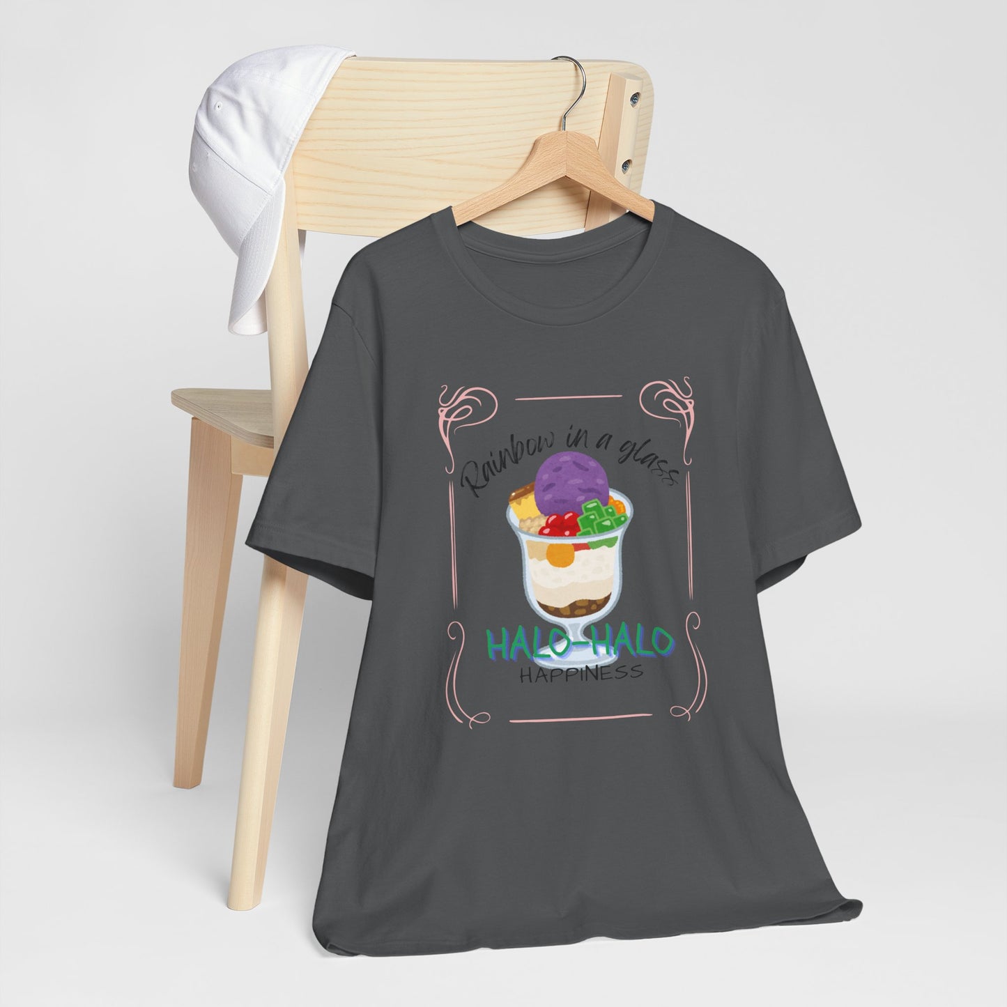 Rainbow in a Glass, Halo-Halo Happiness Women's Premium Soft Tee