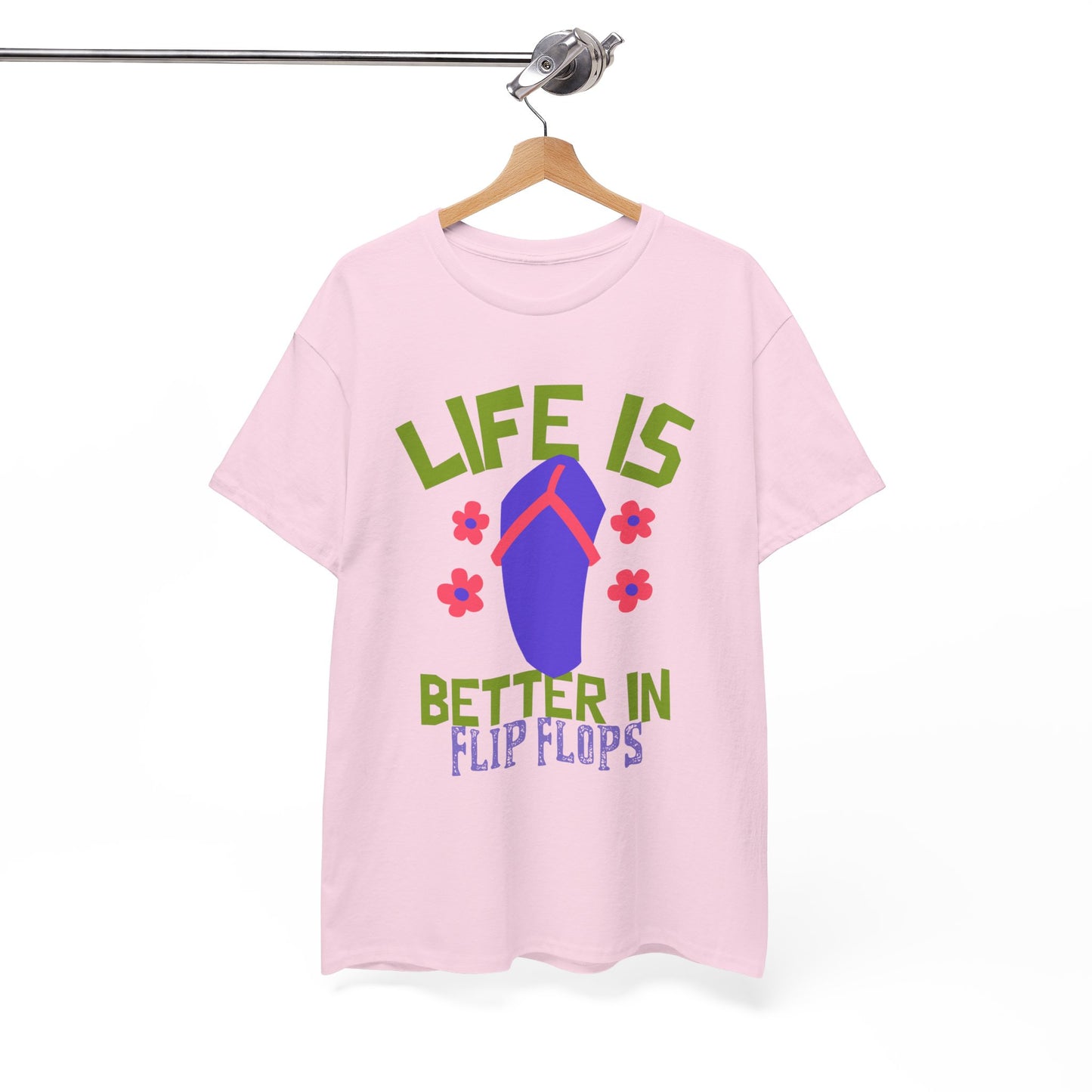Life Is Better in Flip Flops Women 's Cotton Tee