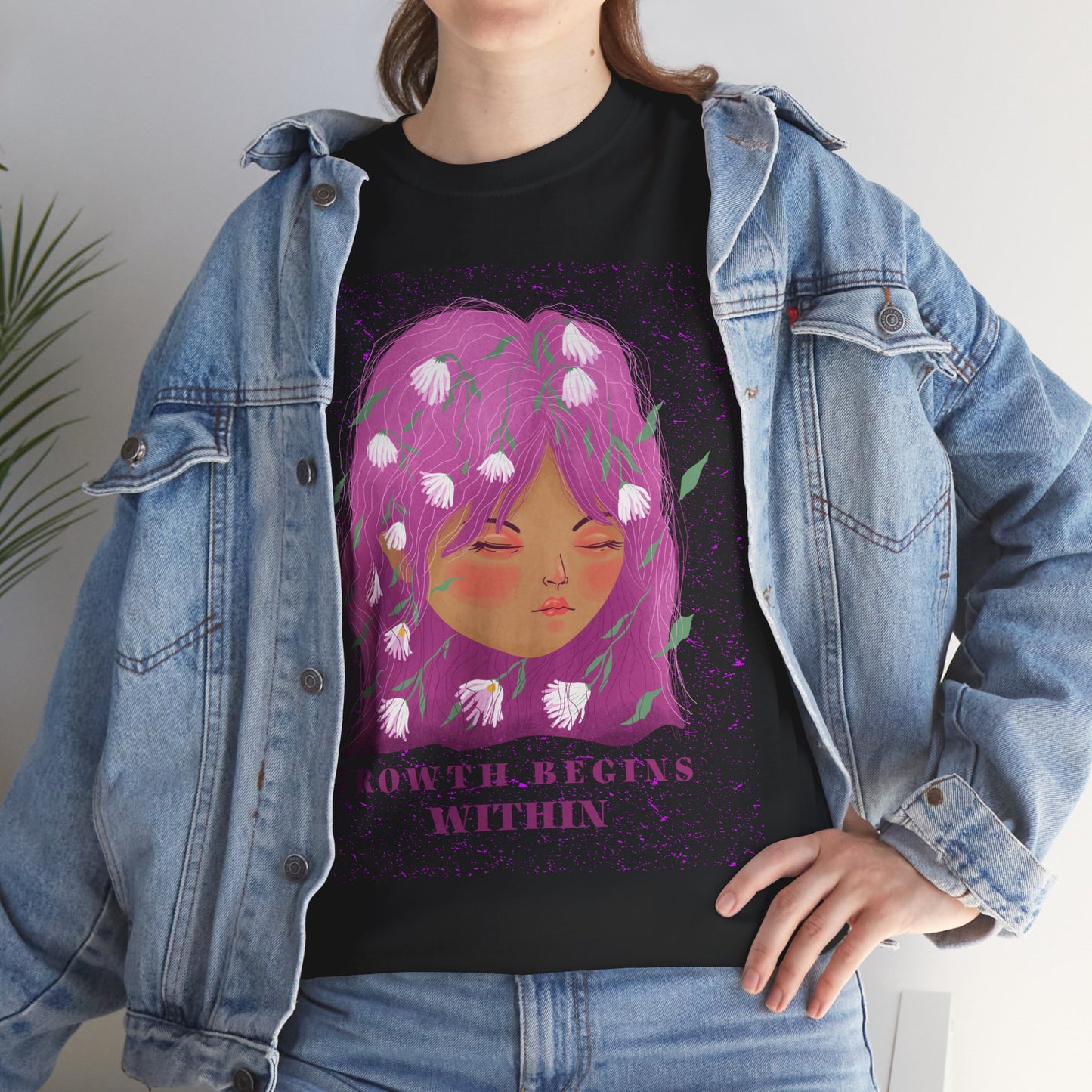 Growth Begins Within Cotton Tee